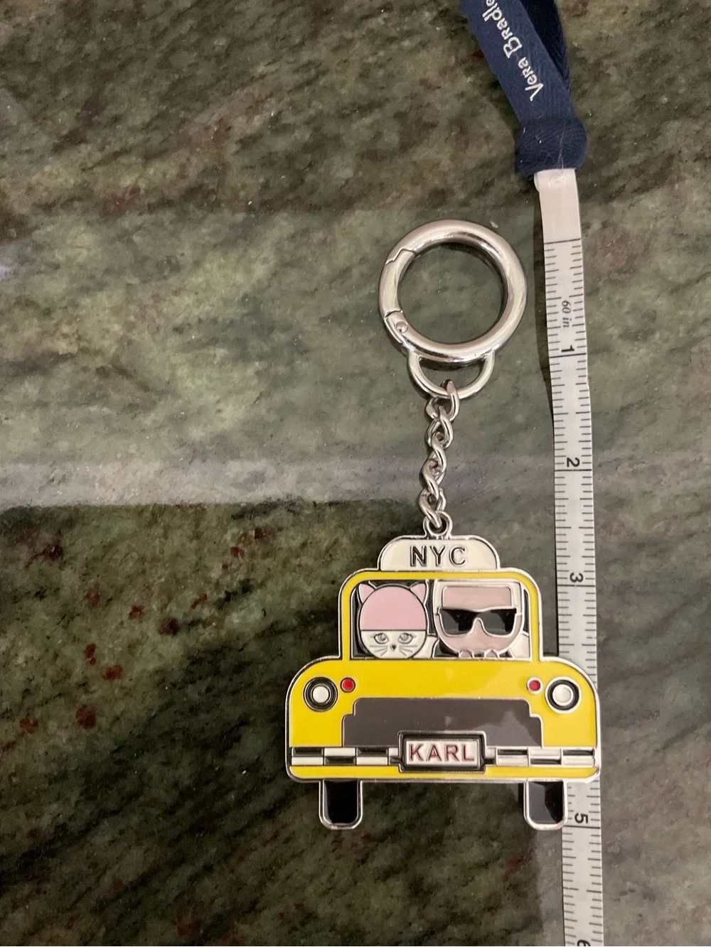 Karl Lagerfeld Taxi Keychain